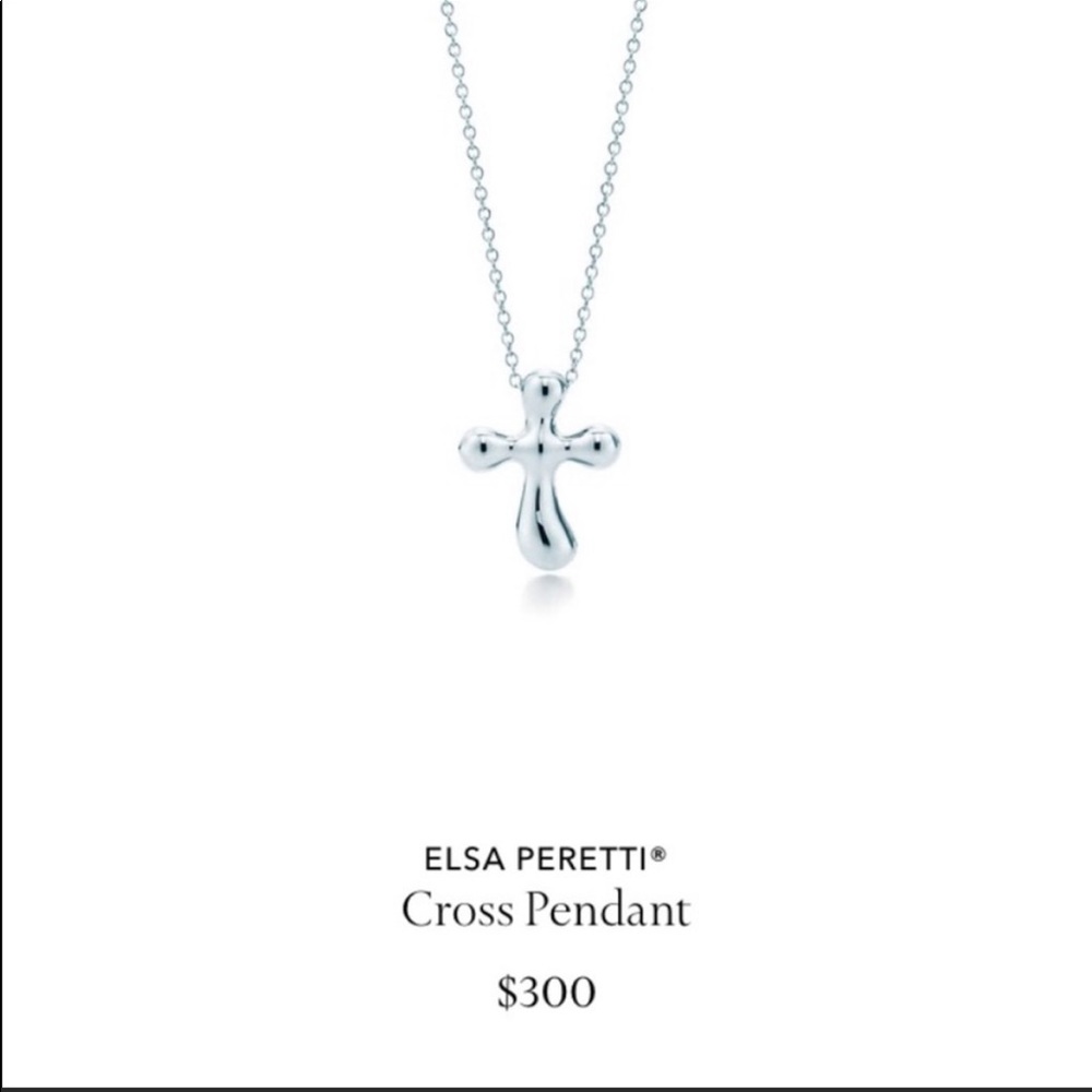 ✨Tiffany & CO Elsa Peretti Sterling Cross Necklace✨